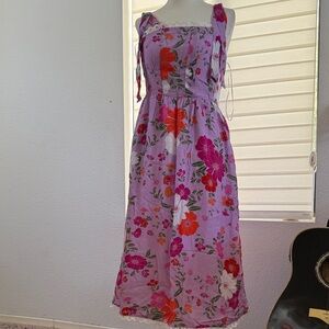 Draper James Purple Floral Dress. Size Small. NWOT